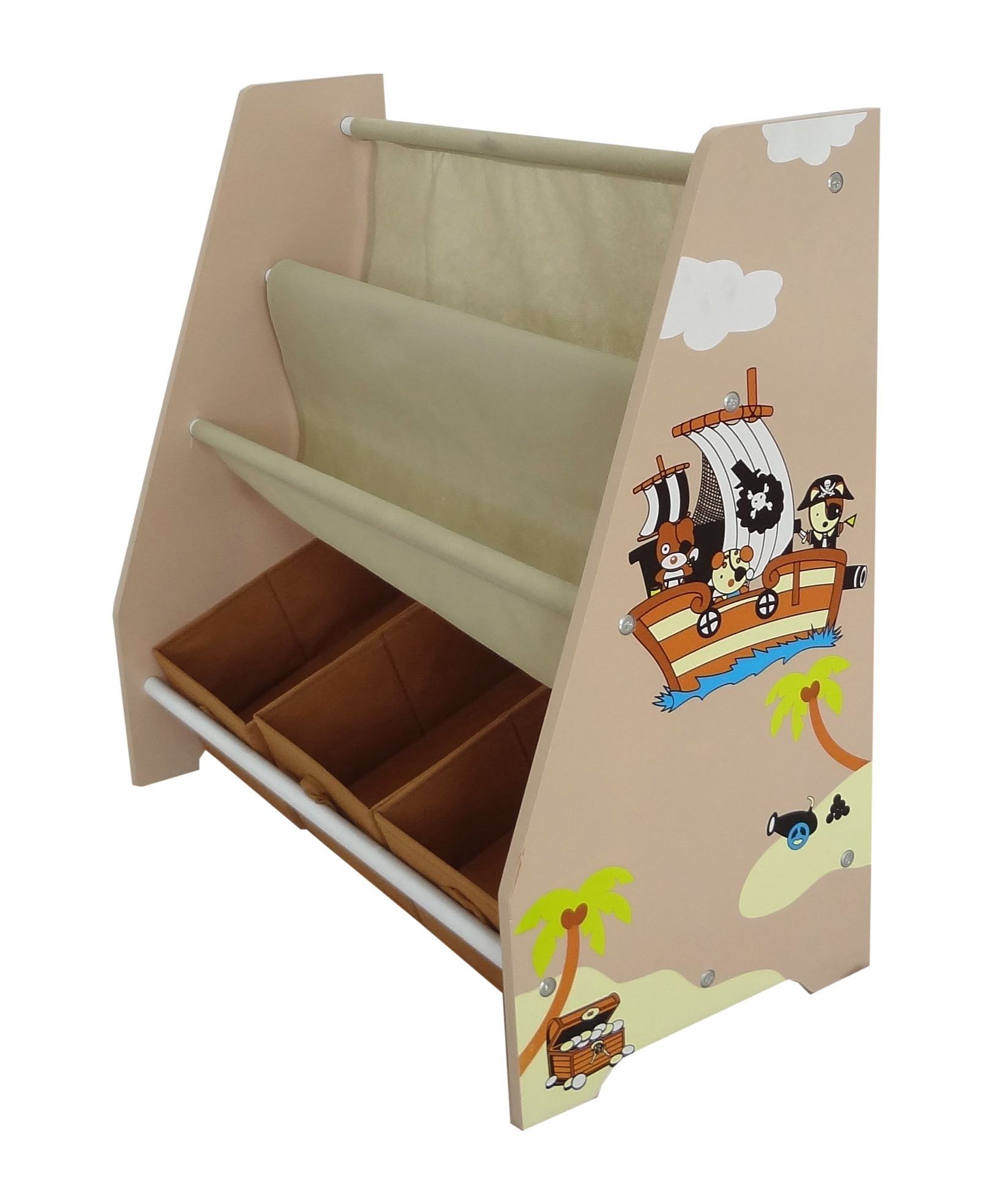 Kiddi Style Pirate Themed Sling Bookshelf and Storage - Image 2