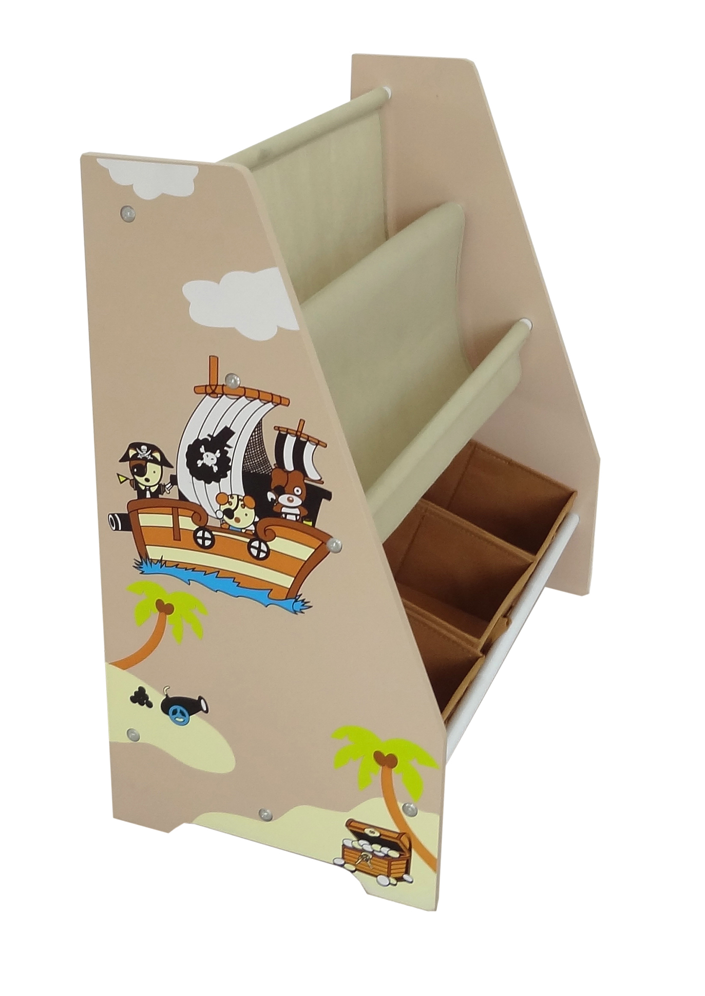 Kiddi Style Pirate Themed Sling Bookshelf and Storage - Image 4