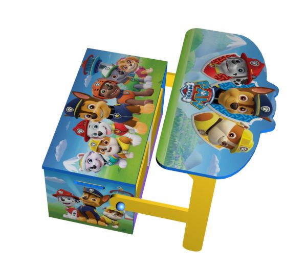 Paw Patrol Convertible Toy Box + Bench & Table + Chair - Image 2